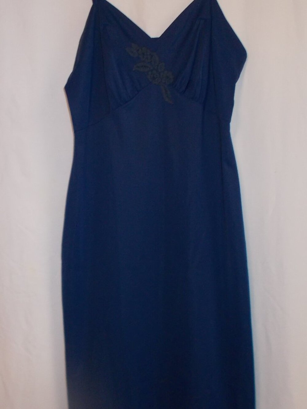 Vintage Shadowline navy blue full slip, size 38MS